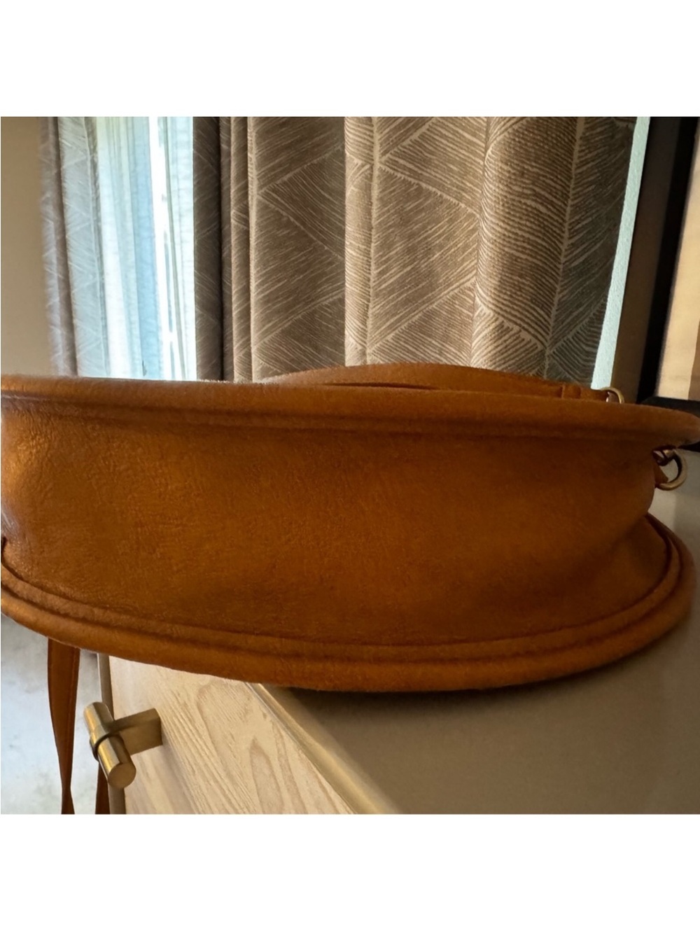 Anthropologie Woven Round Tote Bag - Brown - Picture 5 of 6